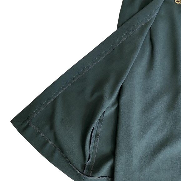 CLASS ROBERTO CAVALLI Office Siren Snake Charm Designer Italian Green Dress 8 - Picture 10 of 16